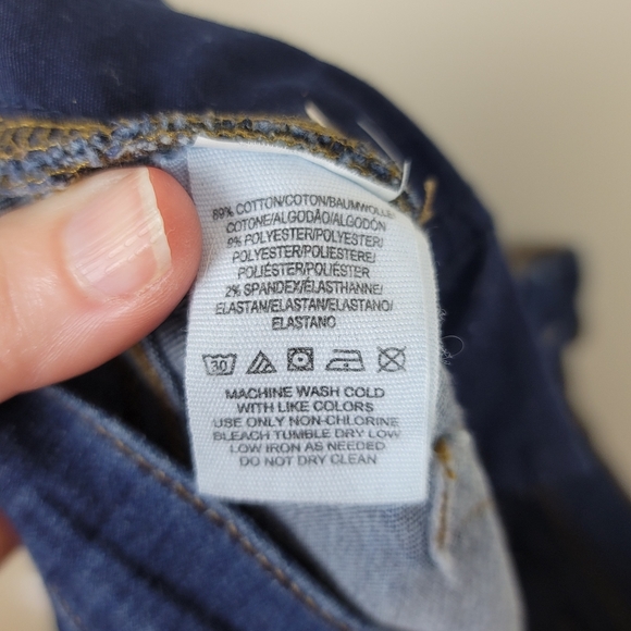 Free People Dark Wash Busted Knees Jeans size 27 - Picture 4 of 4